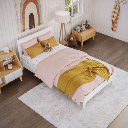 Amandaleigh Solid Wood Panel Bed