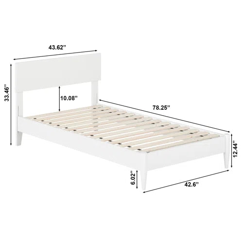 Amandaleigh Solid Wood Panel Bed