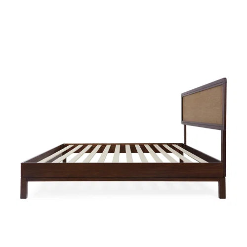 Anspach Solid Wood Platform Bed with Headboard